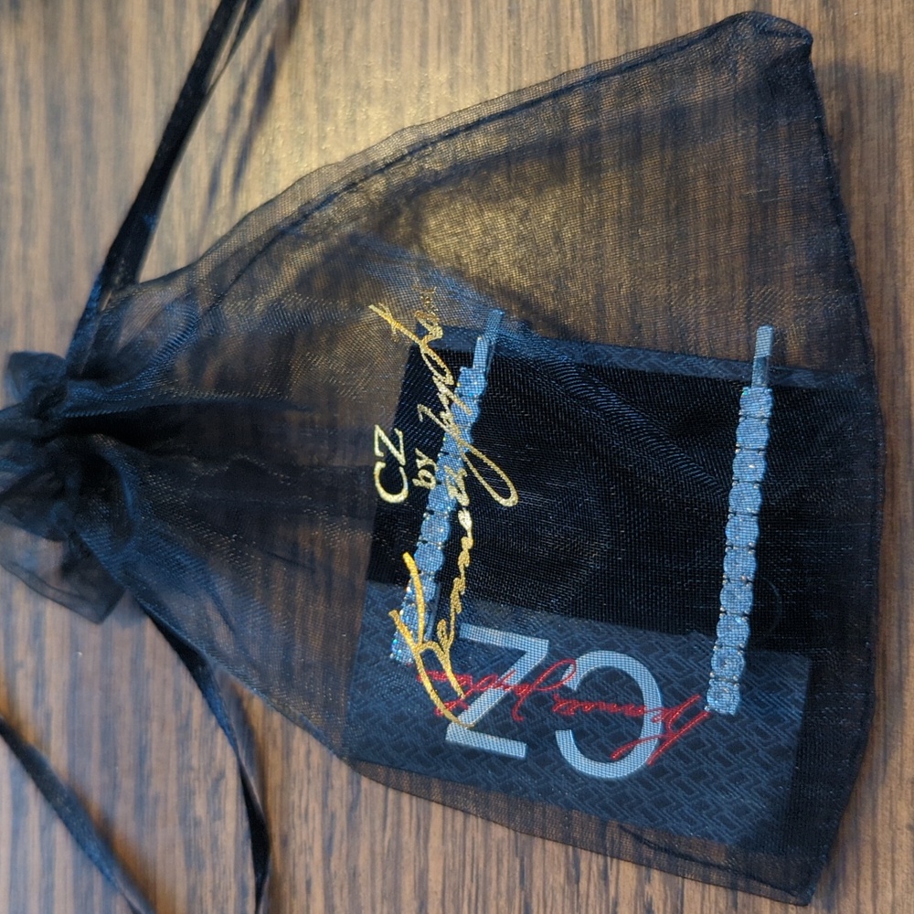Kenneth Jay Lane CZ Hair Pins NEW - Picture 6 of 6